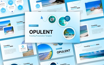 Opulent - подорожуючий багатоцільовий шаблон PowerPoint