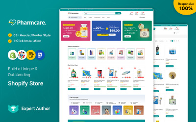 Pharmcare - Health and Medicine Store Shopify 响应式主题