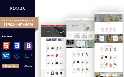 Romox | Multifunctionele HTML5-sjabloon voor e-commerce