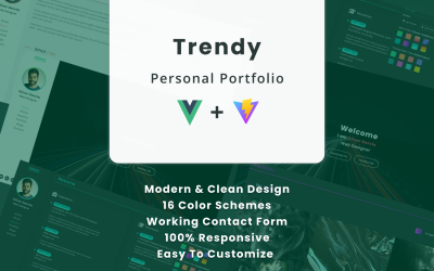 Trendy - Plantilla de página de destino de cartera