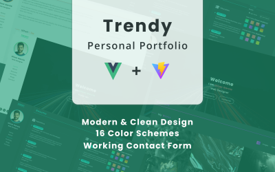 Trendy - Portfolio Landing Page Template