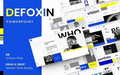 Defoxin - Zakelijke PowerPoint-sjabloon