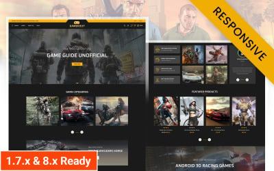 Gamekout - Адаптивная тема Prestashop для магазина цифровых игр