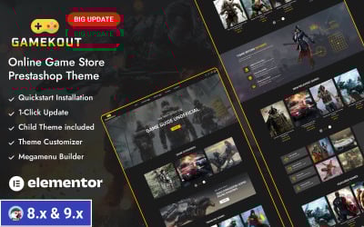 Gamekout - Digital Games Store Prestashop Responsive Theme