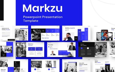 Markzu – biznesowy szablon PowerPoint