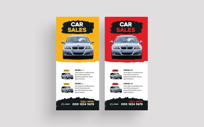 Moderní auto prodej Dl Flyer Design