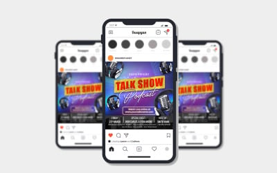 Podcast/Talkshow Flyer Sjabloon #6