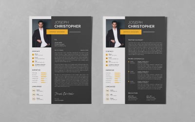 Resume/CV PSD Design Templates Vol 110