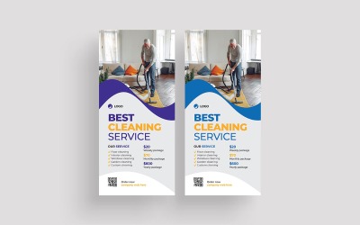 Cleaning Service Rack Card Design