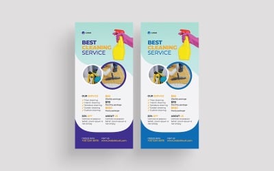 Cleaning Service Rack Card Template