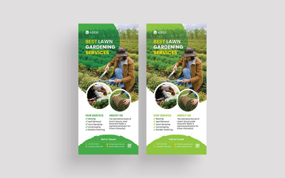 Газонокосилка Dl Flyer Design Template