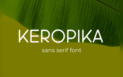Keropika - Sans Serif-teckensnitt