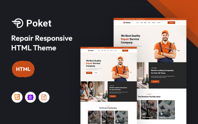 Poket - Ripara il modello di sito Web reattivo