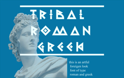 Tribal Romangreek - Decorative Font