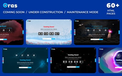 Coming Soon / Maintenance Mode HTML Template - Oras Under Construction