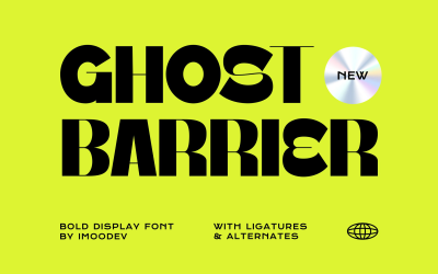 Ghost Barrier Sans Serif megjelenítési betűtípus