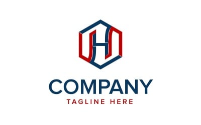 Hexagon Letter H Logo Design