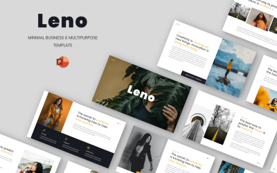 Leno - Modello PowerPoint minimo per affari e multiuso