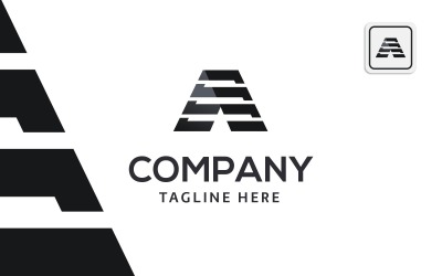 Letter A Logo Design Vector Template
