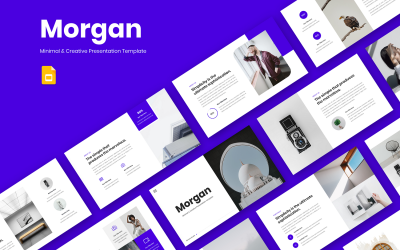 Morgan - Minimale und kreative Google-Folienvorlage