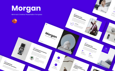 Morgan - Minimale und kreative PowerPoint-Vorlage