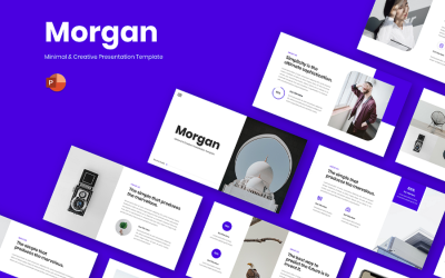 Morgan – Minimális és kreatív PowerPoint sablon