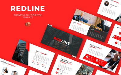 REDLINE - Šablona pro obchodní a víceúčelové prezentace