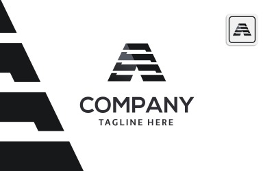 Шаблон вектора дизайна логотипа Letter A