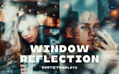 Window Reflection Photo Template