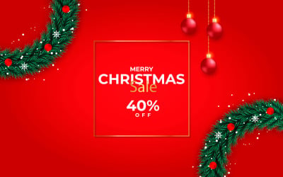 Best christmas wishes wreath with decorated holiday wreath flat vector illustration design