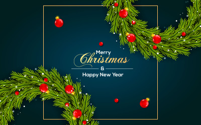 Best christmas wishes wreath with decorated holiday wreath  illustration design