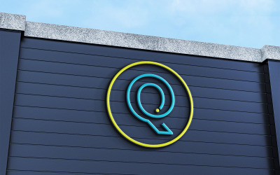 Bokstaven Q Logotyp Design IT-företagets logotyp