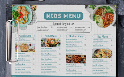 Çocuk Menüsü - El İlanı Şablonu #5