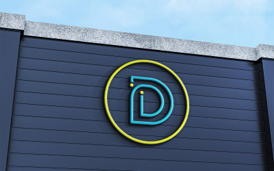 D Harfi Logo Tasarımı Bilişim Şirket Logosu