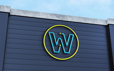 Lettre W Logo Design Logo de l&amp;#39;entreprise informatique
