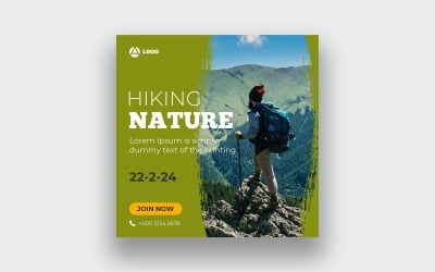 Escursionismo Social Media Post Design