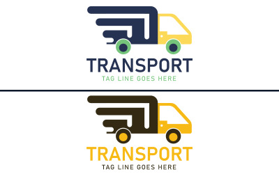 Шаблон логотипа транспорта - Логотип доставки