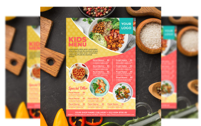 Barnrestaurangmeny - reklambladsmall