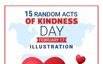 15 willekeurige daden van vriendelijkheid illustratie