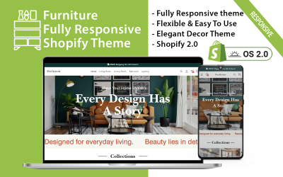 Perficient - Тема Shopify для декора мебели
