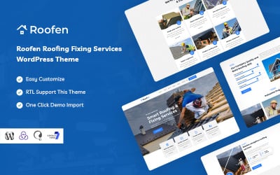 Roofen - Thème WordPress pour les services de toiture et de fixation
