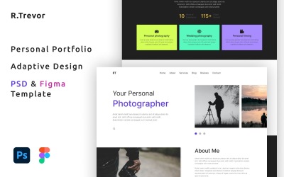 R.Trevor - Modèle PSD de portfolio de photographe personnel