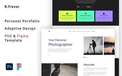 R.Trevor - Personal Photographer Portfolio PSD-sjabloon