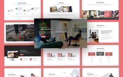 Agia Clean Çok Amaçlı Google Slayt Sunum Şablonu