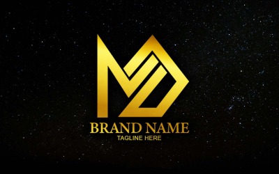 Creative Letter MD-Logo-Design – Markenidentität