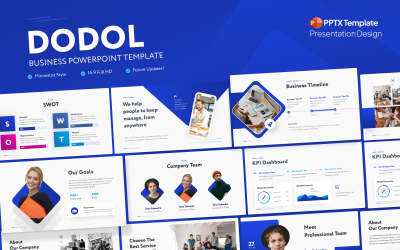 Dodol Business PowerPoint-Präsentationsvorlage