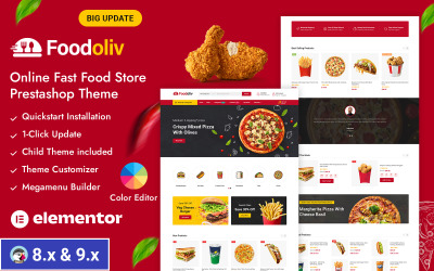 Foodoliv - Obchod s rychlým občerstvením Responzivní téma Prestashop