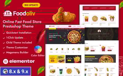 Foodoliv - Restauracja Fast Food Responsywny motyw Prestashop
