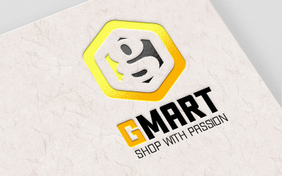 G lettera Mart Logo gratuito professionale
