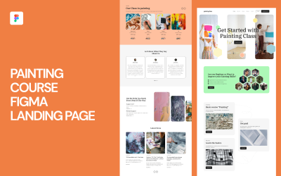 Malkurs Figma Landing Page